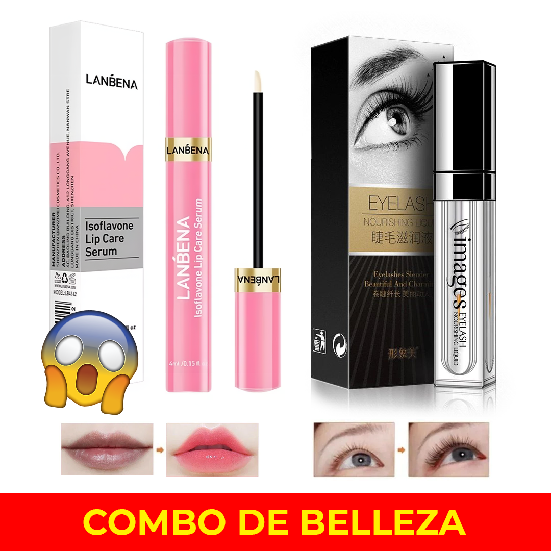 Súper Combo de Belleza: Pestañas Espectaculares y Labios Voluminosos